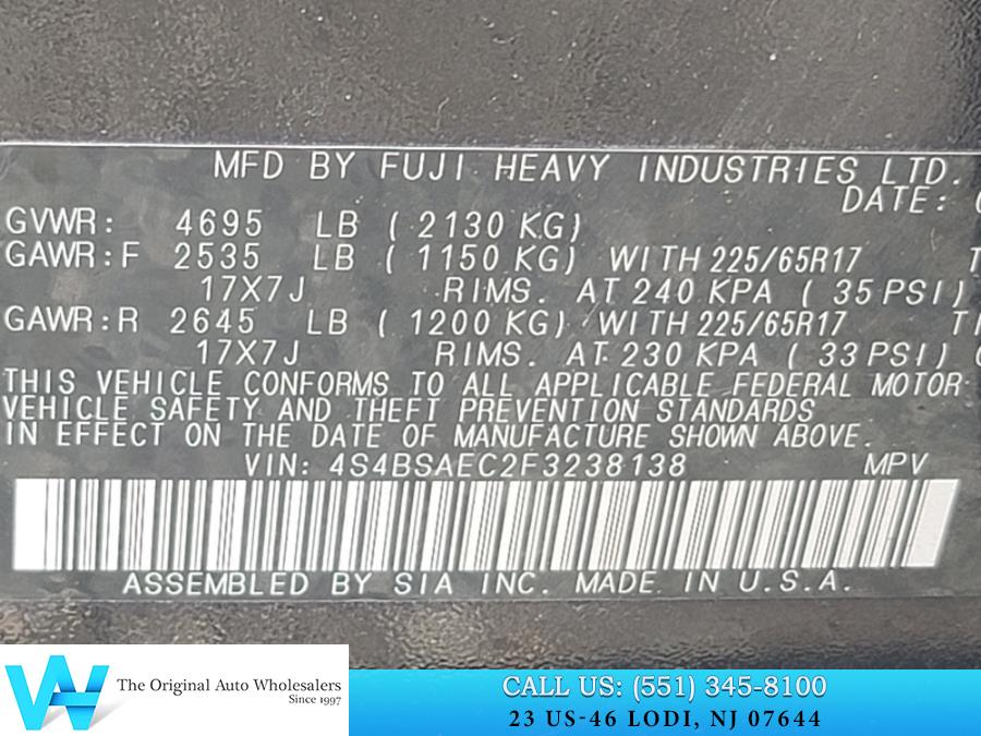 2015 Subaru Outback 4dr Wgn 2.5i Premium PZEV, available for sale in Lodi, New Jersey | AW Auto & Truck Wholesalers, Inc. Lodi, New Jersey 2015 Subaru Outback 4dr Wgn 2.5i Premium PZEV, available for sale in Lodi, New Jersey | AW Auto & Truck Wholesalers, Inc. Lodi, New Jersey