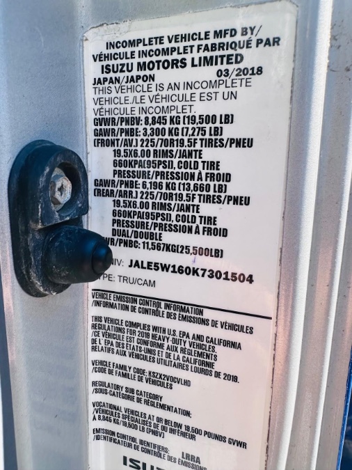 2019 Isuzu NRR 19500 GVW BEVERAGE TRUCK, available for sale in South Amboy, New Jersey | NJ Truck Spot. South Amboy, New Jersey 2019 Isuzu NRR 19500 GVW BEVERAGE TRUCK, available for sale in South Amboy, New Jersey | NJ Truck Spot. South Amboy, New Jersey