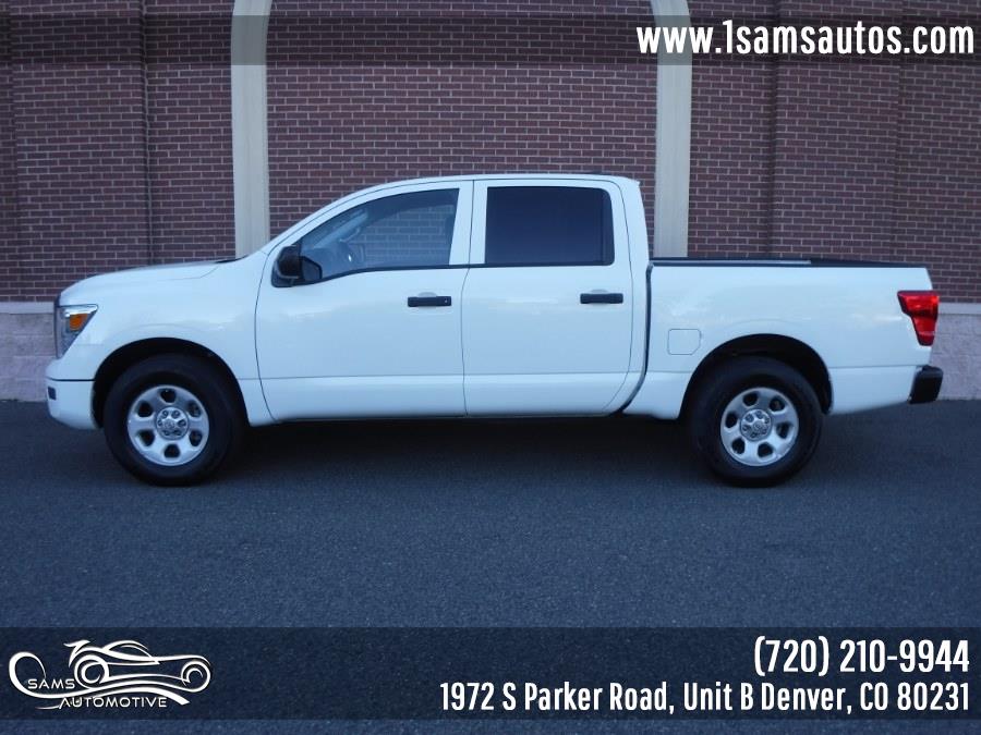 2023 Nissan Titan 4x4 Crew Cab S, available for sale in Denver, Colorado | Sam's Automotive. Denver, Colorado 2023 Nissan Titan 4x4 Crew Cab S, available for sale in Denver, Colorado | Sam's Automotive. Denver, Colorado