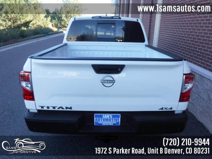 2023 Nissan Titan 4x4 Crew Cab S, available for sale in Denver, Colorado | Sam's Automotive. Denver, Colorado 2023 Nissan Titan 4x4 Crew Cab S, available for sale in Denver, Colorado | Sam's Automotive. Denver, Colorado