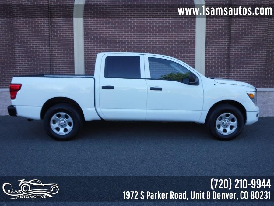 2023 Nissan Titan 4x4 Crew Cab S, available for sale in Denver, Colorado | Sam's Automotive. Denver, Colorado 2023 Nissan Titan 4x4 Crew Cab S, available for sale in Denver, Colorado | Sam's Automotive. Denver, Colorado