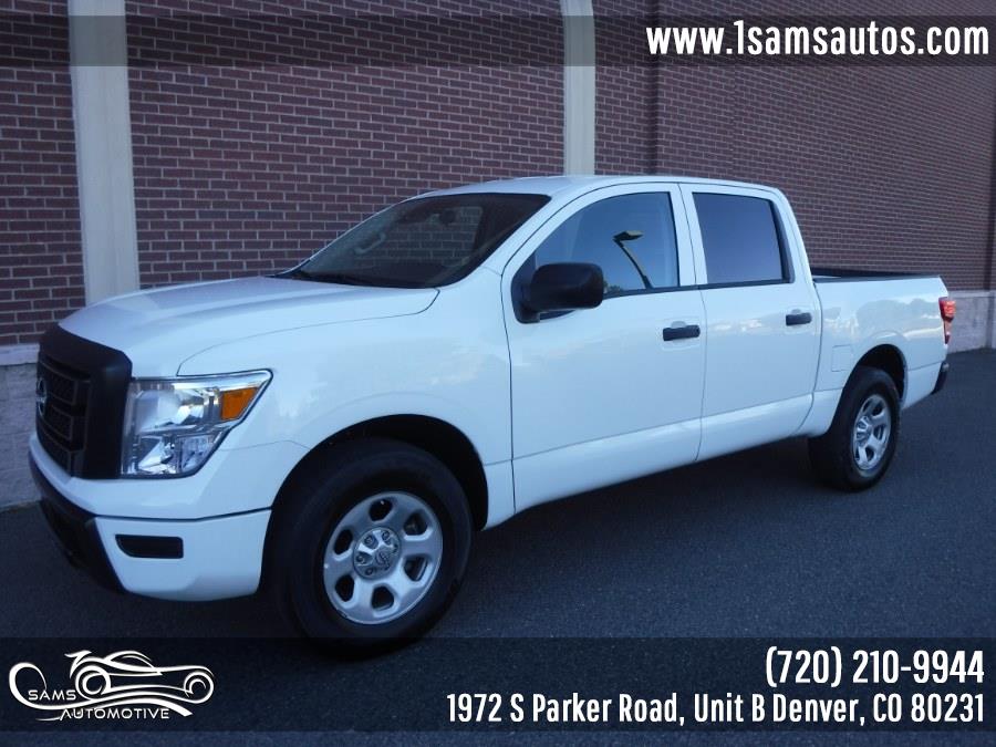 2023 Nissan Titan 4x4 Crew Cab S, available for sale in Denver, Colorado | Sam's Automotive. Denver, Colorado 2023 Nissan Titan 4x4 Crew Cab S, available for sale in Denver, Colorado | Sam's Automotive. Denver, Colorado
