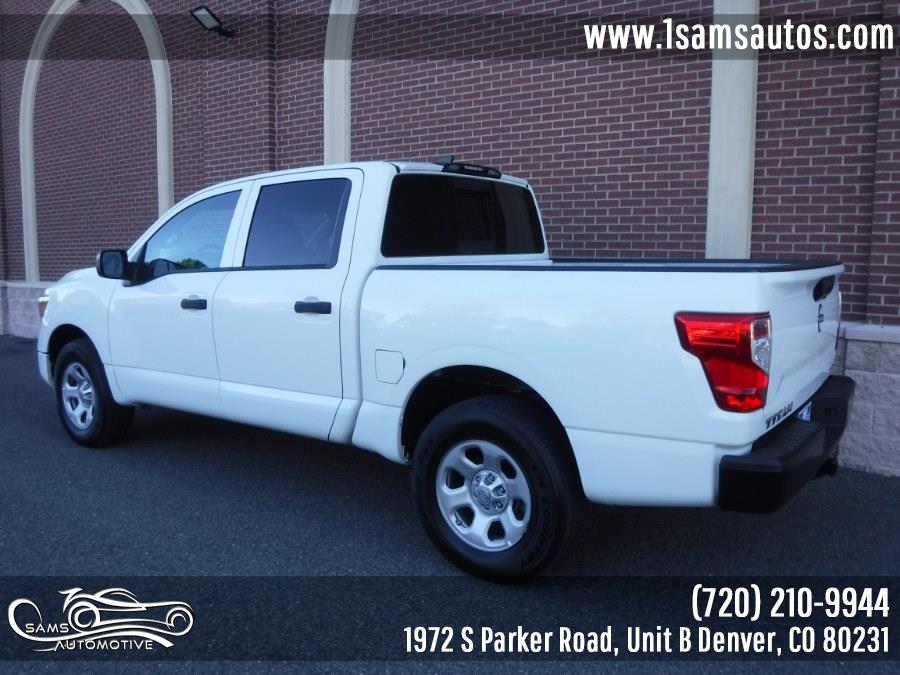 2023 Nissan Titan 4x4 Crew Cab S, available for sale in Denver, Colorado | Sam's Automotive. Denver, Colorado 2023 Nissan Titan 4x4 Crew Cab S, available for sale in Denver, Colorado | Sam's Automotive. Denver, Colorado