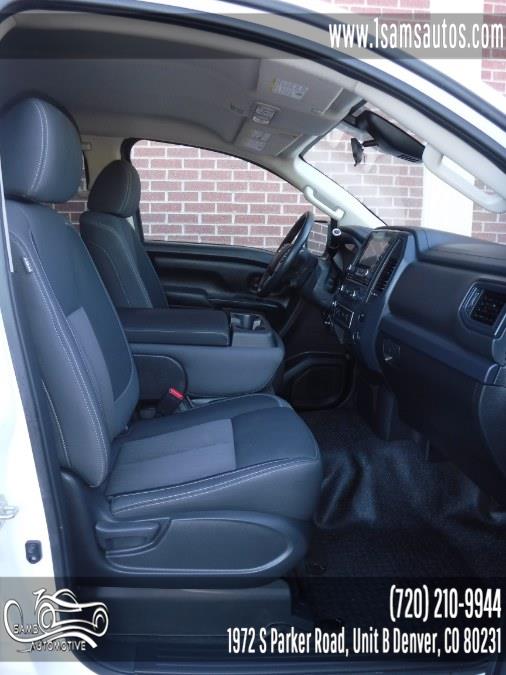 2023 Nissan Titan 4x4 Crew Cab S, available for sale in Denver, Colorado | Sam's Automotive. Denver, Colorado 2023 Nissan Titan 4x4 Crew Cab S, available for sale in Denver, Colorado | Sam's Automotive. Denver, Colorado