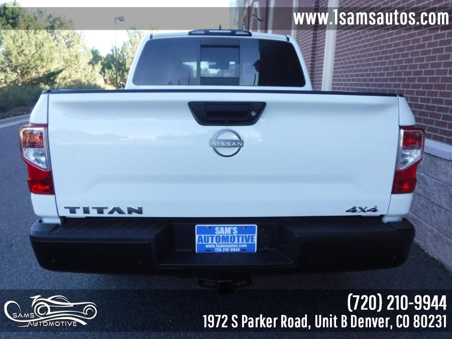 2023 Nissan Titan 4x4 Crew Cab S, available for sale in Denver, Colorado | Sam's Automotive. Denver, Colorado 2023 Nissan Titan 4x4 Crew Cab S, available for sale in Denver, Colorado | Sam's Automotive. Denver, Colorado