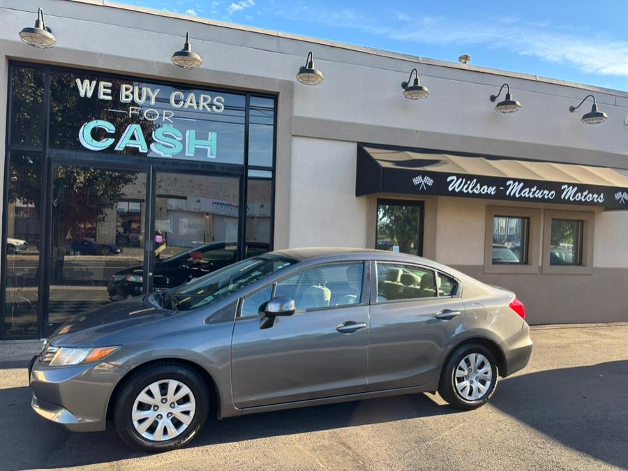 2012 Honda Civic Sdn 4dr Auto LX PZEV, available for sale in New haven, Connecticut | Wilson Maturo Motors. New haven, Connecticut 2012 Honda Civic Sdn 4dr Auto LX PZEV, available for sale in New haven, Connecticut | Wilson Maturo Motors. New haven, Connecticut