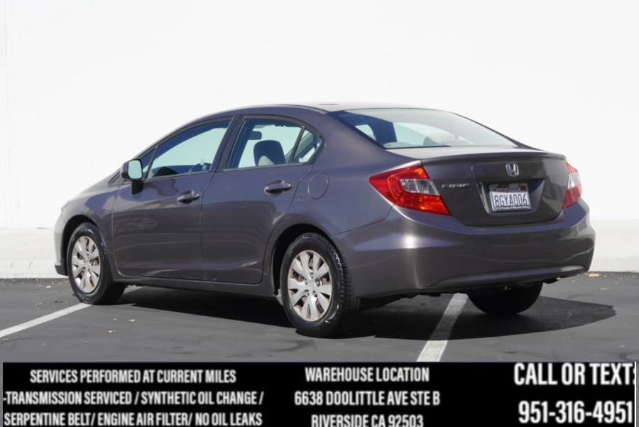 2012 Honda Civic Sdn LX 4dr Auto LX, available for sale in Riverside, California | Big Timin Motors LLC. Riverside, California 2012 Honda Civic Sdn LX 4dr Auto LX, available for sale in Riverside, California | Big Timin Motors LLC. Riverside, California