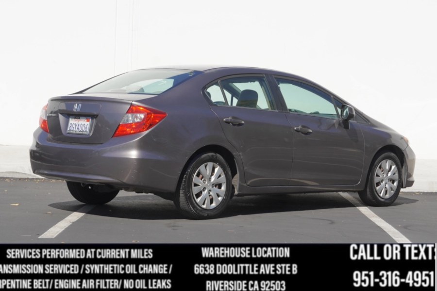 2012 Honda Civic Sdn LX 4dr Auto LX, available for sale in Riverside, California | Big Timin Motors LLC. Riverside, California 2012 Honda Civic Sdn LX 4dr Auto LX, available for sale in Riverside, California | Big Timin Motors LLC. Riverside, California