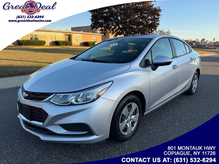 2017 Chevrolet Cruze 4dr Sdn 1.4L LS w/1SB, available for sale in Copiague, New York | Great Deal Motors. Copiague, New York 2017 Chevrolet Cruze 4dr Sdn 1.4L LS w/1SB, available for sale in Copiague, New York | Great Deal Motors. Copiague, New York