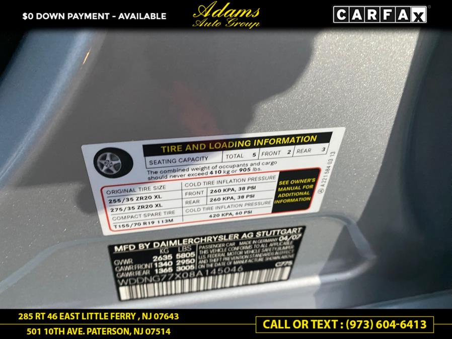 2008 Mercedes-Benz S-Class 4dr Sdn 6.3L V8 AMG RWD, available for sale in Little Ferry , New Jersey | Adams Auto Group . Little Ferry , New Jersey 2008 Mercedes-Benz S-Class 4dr Sdn 6.3L V8 AMG RWD, available for sale in Little Ferry , New Jersey | Adams Auto Group . Little Ferry , New Jersey