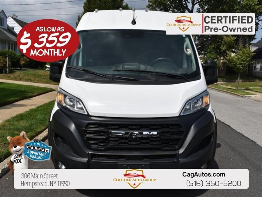 2023 Ram Promaster 3500 High Roof, available for sale in Hempstead, New York | Certified Automotive Group. Hempstead, New York 2023 Ram Promaster 3500 High Roof, available for sale in Hempstead, New York | Certified Automotive Group. Hempstead, New York