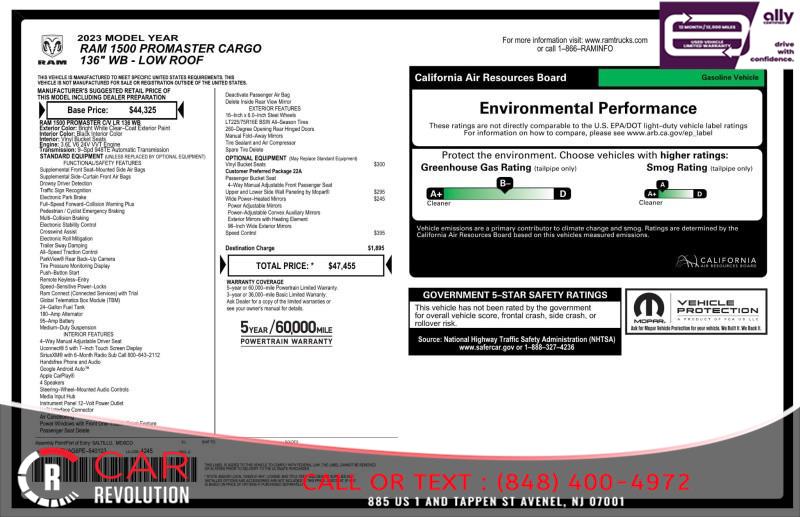 2023 Ram Promaster 1500 Low Roof WB, available for sale in Avenel, New Jersey | Car Revolution. Avenel, New Jersey 2023 Ram Promaster 1500 Low Roof WB, available for sale in Avenel, New Jersey | Car Revolution. Avenel, New Jersey