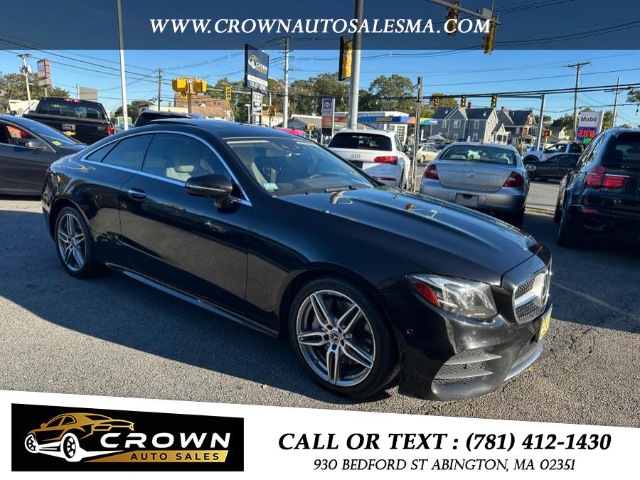 2018 Mercedes-Benz E-Class E 400 4MATIC Coupe, available for sale in Abington, Massachusetts | Crown Auto Sales. Abington, Massachusetts 2018 Mercedes-Benz E-Class E 400 4MATIC Coupe, available for sale in Abington, Massachusetts | Crown Auto Sales. Abington, Massachusetts