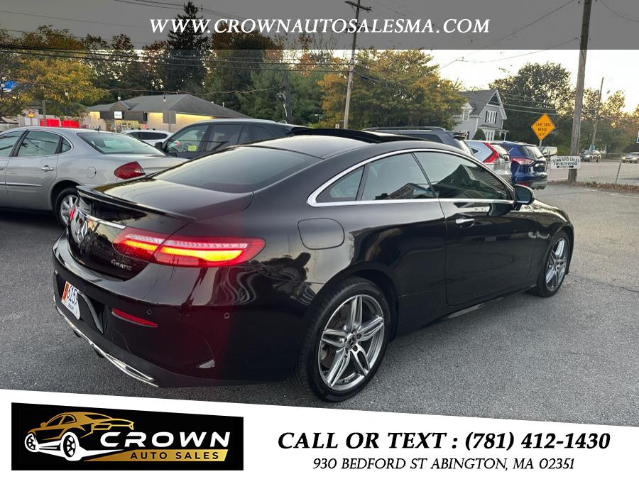 2018 Mercedes-Benz E-Class E 400 4MATIC Coupe, available for sale in Abington, Massachusetts | Crown Auto Sales. Abington, Massachusetts 2018 Mercedes-Benz E-Class E 400 4MATIC Coupe, available for sale in Abington, Massachusetts | Crown Auto Sales. Abington, Massachusetts