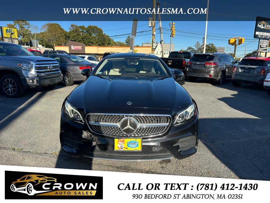 2018 Mercedes-Benz E-Class E 400 4MATIC Coupe, available for sale in Abington, Massachusetts | Crown Auto Sales. Abington, Massachusetts 2018 Mercedes-Benz E-Class E 400 4MATIC Coupe, available for sale in Abington, Massachusetts | Crown Auto Sales. Abington, Massachusetts
