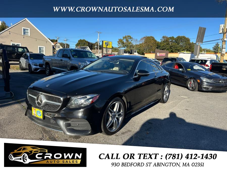 2018 Mercedes-Benz E-Class E 400 4MATIC Coupe, available for sale in Abington, Massachusetts | Crown Auto Sales. Abington, Massachusetts 2018 Mercedes-Benz E-Class E 400 4MATIC Coupe, available for sale in Abington, Massachusetts | Crown Auto Sales. Abington, Massachusetts