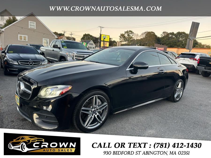 2018 Mercedes-Benz E-Class E 400 4MATIC Coupe, available for sale in Abington, Massachusetts | Crown Auto Sales. Abington, Massachusetts 2018 Mercedes-Benz E-Class E 400 4MATIC Coupe, available for sale in Abington, Massachusetts | Crown Auto Sales. Abington, Massachusetts