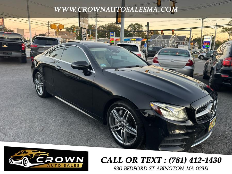 2018 Mercedes-Benz E-Class E 400 4MATIC Coupe, available for sale in Abington, Massachusetts | Crown Auto Sales. Abington, Massachusetts 2018 Mercedes-Benz E-Class E 400 4MATIC Coupe, available for sale in Abington, Massachusetts | Crown Auto Sales. Abington, Massachusetts