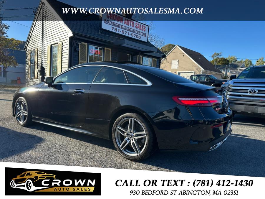 2018 Mercedes-Benz E-Class E 400 4MATIC Coupe, available for sale in Abington, Massachusetts | Crown Auto Sales. Abington, Massachusetts 2018 Mercedes-Benz E-Class E 400 4MATIC Coupe, available for sale in Abington, Massachusetts | Crown Auto Sales. Abington, Massachusetts
