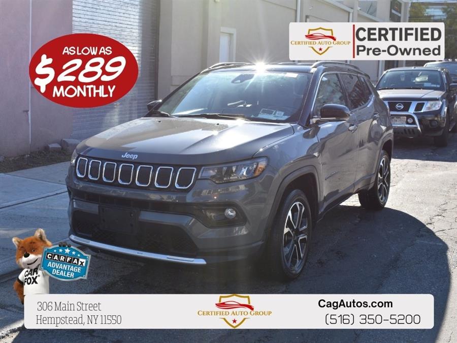 2022 Jeep Compass Limited, available for sale in Hempstead, New York | Certified Automotive Group. Hempstead, New York 2022 Jeep Compass Limited, available for sale in Hempstead, New York | Certified Automotive Group. Hempstead, New York