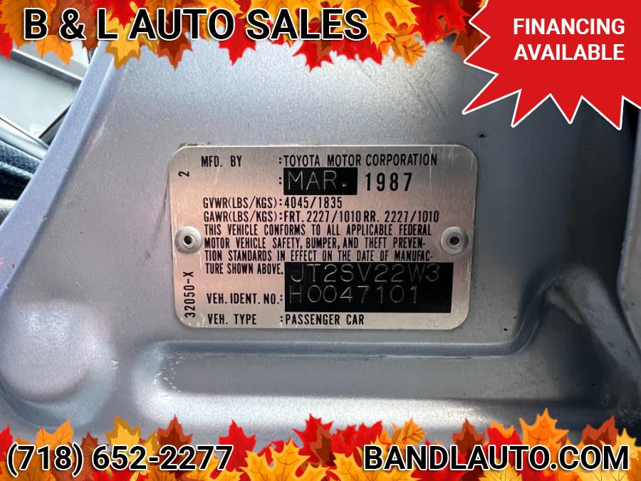 1987 Toyota Camry 5dr Wagon LE Auto, available for sale in Bronx, New York | B & L Auto Sales LLC. Bronx, New York 1987 Toyota Camry 5dr Wagon LE Auto, available for sale in Bronx, New York | B & L Auto Sales LLC. Bronx, New York