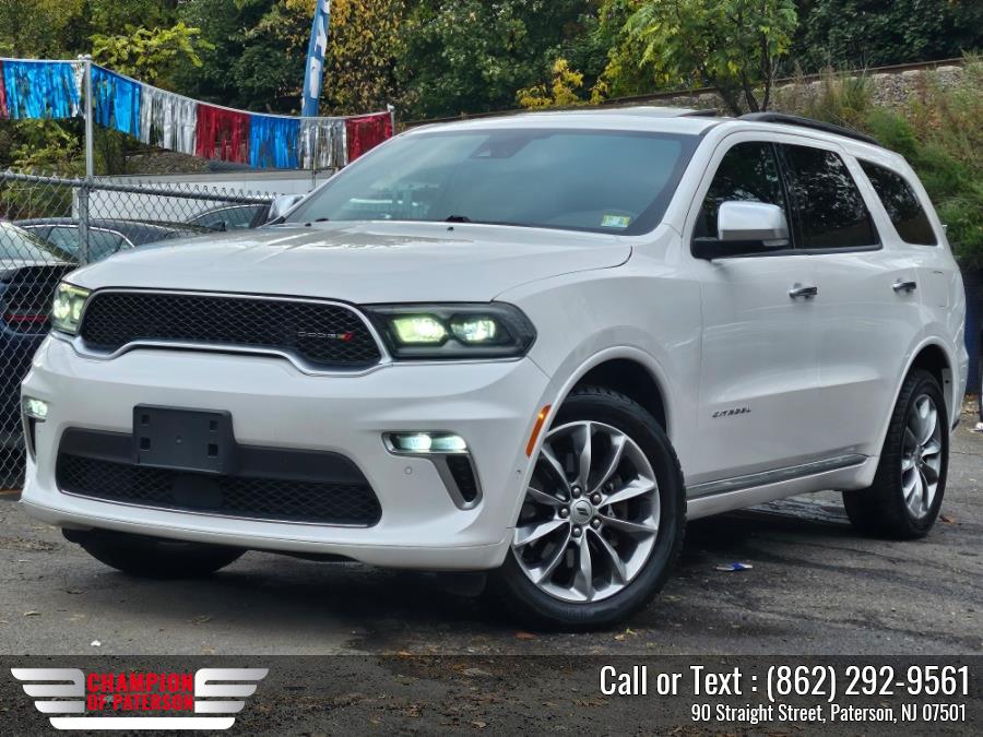 2021 Dodge Durango Citadel AWD, available for sale in Paterson, New Jersey | Champion of Paterson. Paterson, New Jersey 2021 Dodge Durango Citadel AWD, available for sale in Paterson, New Jersey | Champion of Paterson. Paterson, New Jersey