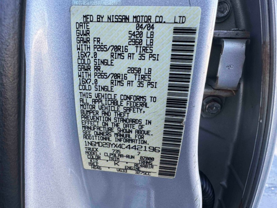 2004 Nissan Frontier 4WD SC Crew Cab V6 Auto SuperCharger LB, available for sale in Lake Forest, California | Pacific Green Line. Lake Forest, California 2004 Nissan Frontier 4WD SC Crew Cab V6 Auto SuperCharger LB, available for sale in Lake Forest, California | Pacific Green Line. Lake Forest, California