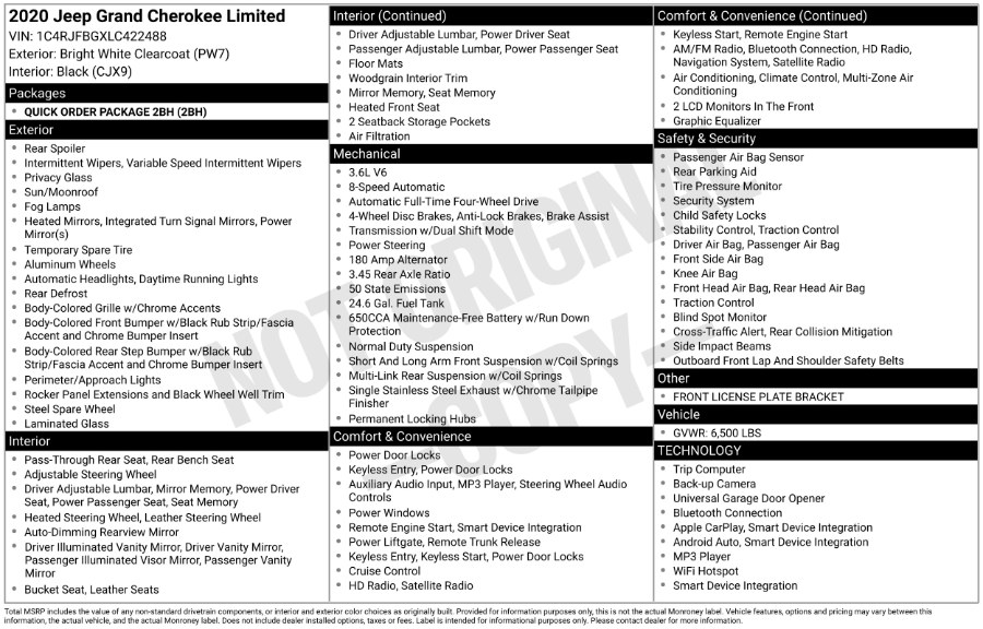 2020 Jeep Grand Cherokee Limited 4x4, available for sale in Waterbury, Connecticut | Highline Car Connection. Waterbury, Connecticut 2020 Jeep Grand Cherokee Limited 4x4, available for sale in Waterbury, Connecticut | Highline Car Connection. Waterbury, Connecticut