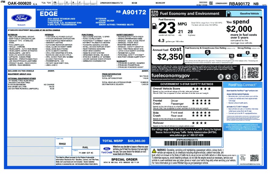 2024 Ford Edge Titanium AWD, available for sale in Waterbury, Connecticut | Highline Car Connection. Waterbury, Connecticut 2024 Ford Edge Titanium AWD, available for sale in Waterbury, Connecticut | Highline Car Connection. Waterbury, Connecticut