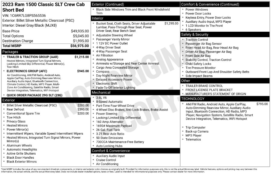 2023 Ram 1500 Classic SLT 4x4 Crew Cab 5''7" Box, available for sale in Waterbury, Connecticut | Highline Car Connection. Waterbury, Connecticut 2023 Ram 1500 Classic SLT 4x4 Crew Cab 5''7" Box, available for sale in Waterbury, Connecticut | Highline Car Connection. Waterbury, Connecticut