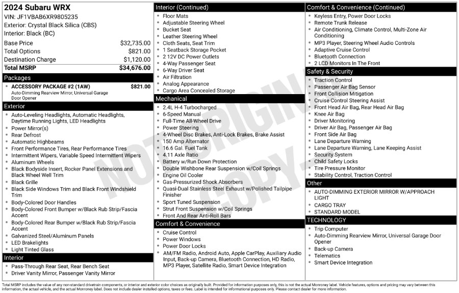 2024 Subaru WRX Manual, available for sale in Waterbury, Connecticut | Highline Car Connection. Waterbury, Connecticut 2024 Subaru WRX Manual, available for sale in Waterbury, Connecticut | Highline Car Connection. Waterbury, Connecticut