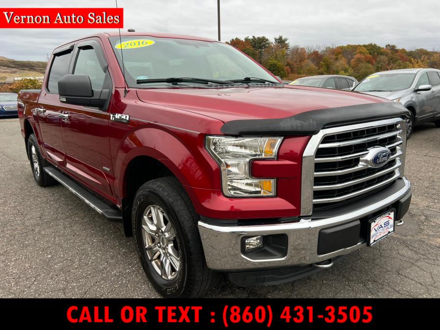 2016 Ford F-150 4WD SuperCrew 157" XLT, available for sale in Manchester, Connecticut | Vernon Auto Sale & Service. Manchester, Connecticut 2016 Ford F-150 4WD SuperCrew 157" XLT, available for sale in Manchester, Connecticut | Vernon Auto Sale & Service. Manchester, Connecticut