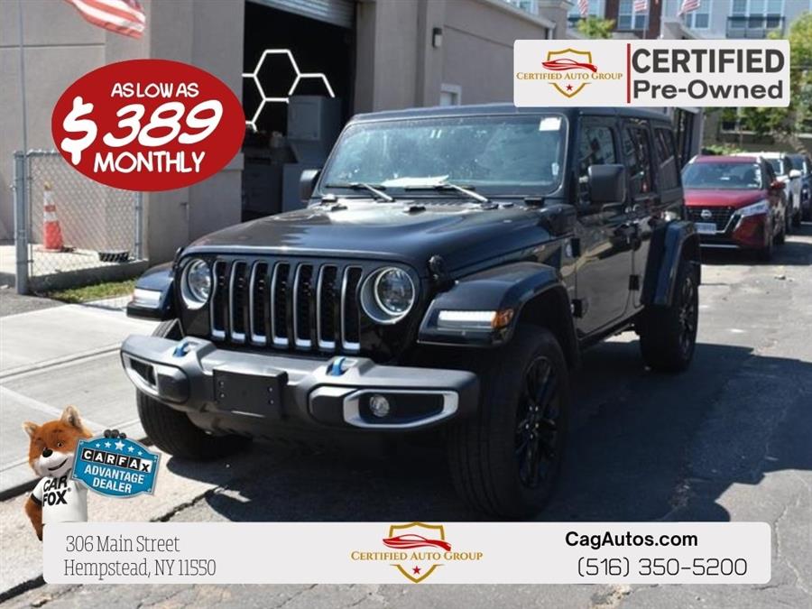 2021 Jeep Wrangler Unlimited Sahara High Altitude 4xe, available for sale in Hempstead, New York | Certified Automotive Group. Hempstead, New York 2021 Jeep Wrangler Unlimited Sahara High Altitude 4xe, available for sale in Hempstead, New York | Certified Automotive Group. Hempstead, New York