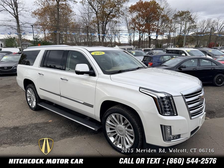 2016 Cadillac Escalade Esv Platinum Edition, available for sale in Wolcott, Connecticut | Hitchcock Motor Car. Wolcott, Connecticut 2016 Cadillac Escalade Esv Platinum Edition, available for sale in Wolcott, Connecticut | Hitchcock Motor Car. Wolcott, Connecticut
