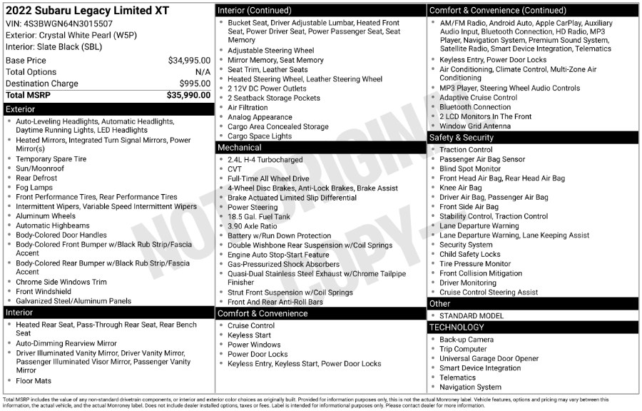 2022 Subaru Legacy Limited XT, available for sale in Waterbury, Connecticut | Highline Car Connection. Waterbury, Connecticut 2022 Subaru Legacy Limited XT, available for sale in Waterbury, Connecticut | Highline Car Connection. Waterbury, Connecticut