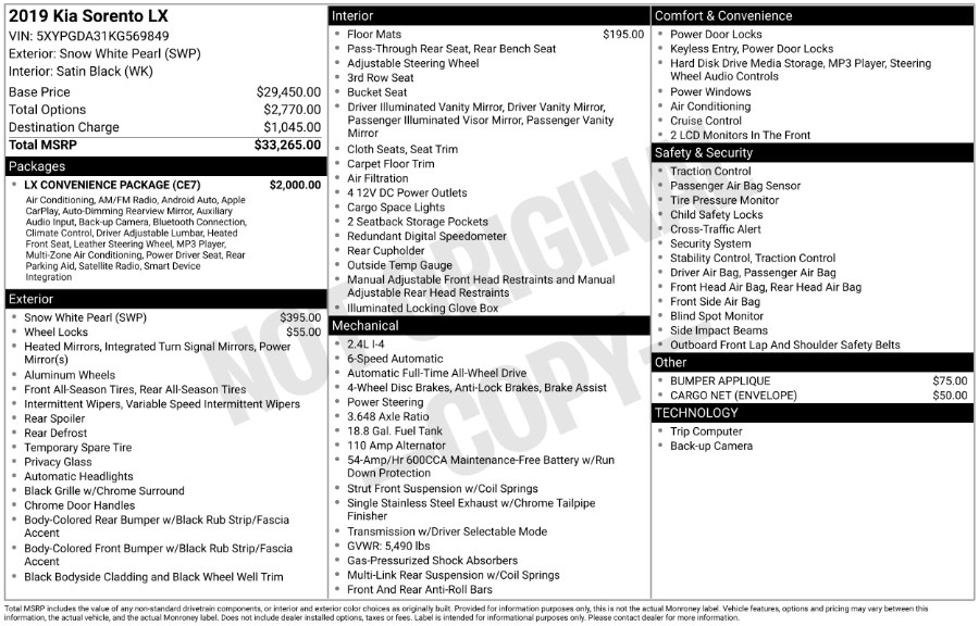 2019 Kia Sorento LX AWD, available for sale in Waterbury, Connecticut | Highline Car Connection. Waterbury, Connecticut 2019 Kia Sorento LX AWD, available for sale in Waterbury, Connecticut | Highline Car Connection. Waterbury, Connecticut