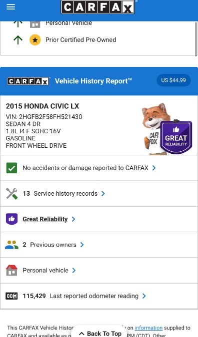 2015 Honda Civic
