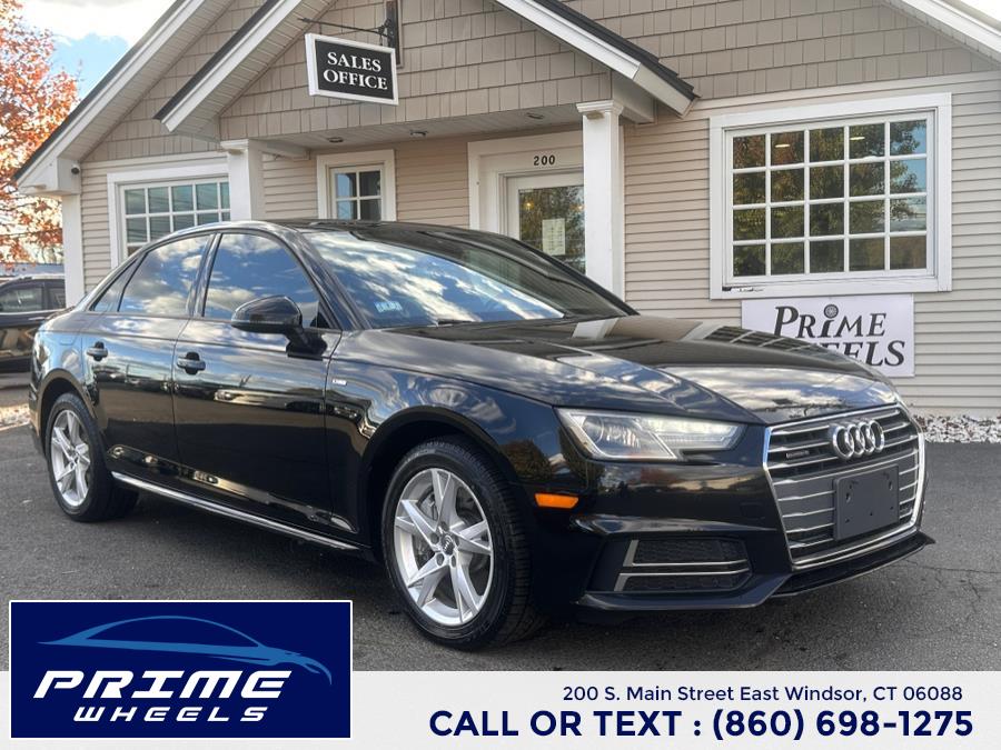 2018 Audi A4 2.0 TFSI Premium S Tronic quattro AWD, available for sale in East Windsor, Connecticut | Prime Wheels. East Windsor, Connecticut