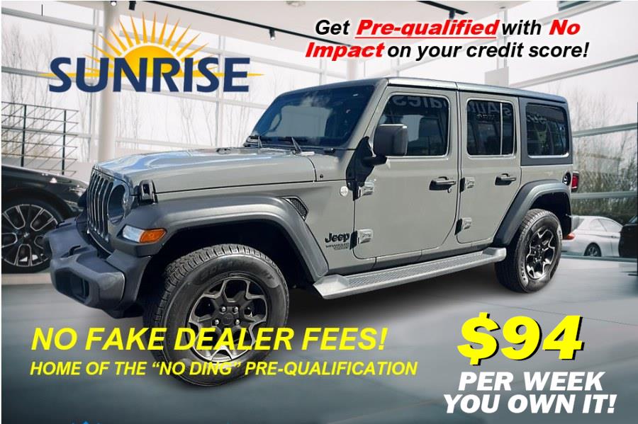 Used Jeep Wrangler Unlimited Sport 4x4  ONE OWNER!!! CLEAN CARFAX!!! 2021 | Sunrise of Elmont. Elmont, New York