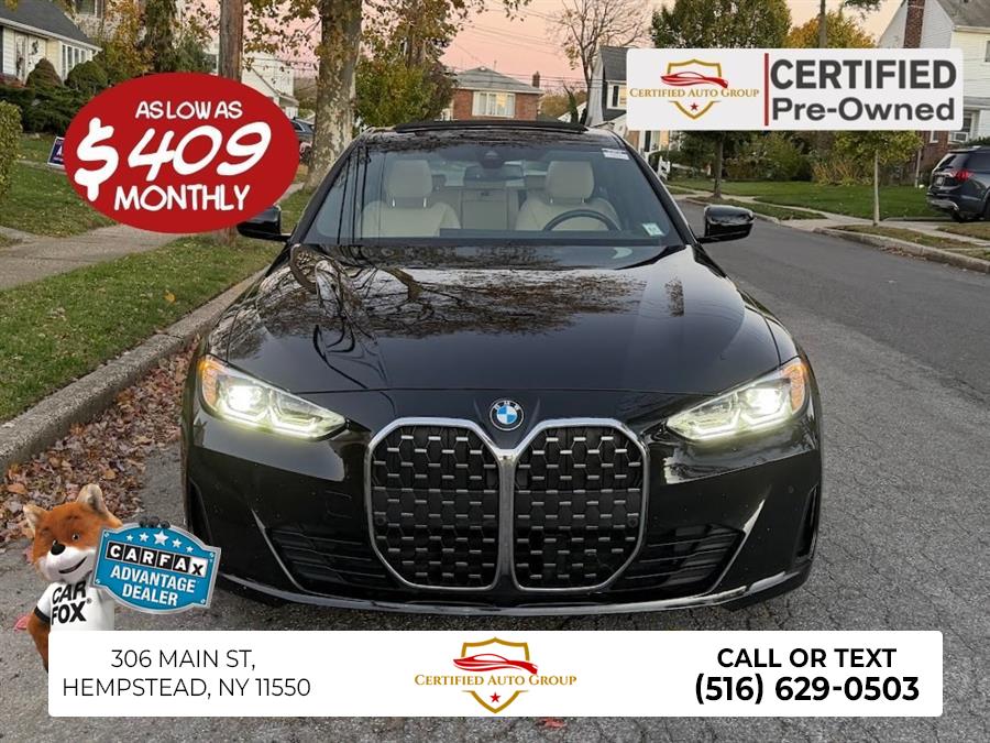 2024 BMW 4 Series 430i Gran Coupe, available for sale in Hempstead, New York | Certified Automotive Group. Hempstead, New York