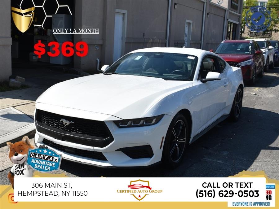 2024 Ford Mustang EcoBoost, available for sale in Hempstead, New York | Certified Auto Group. Hempstead, New York