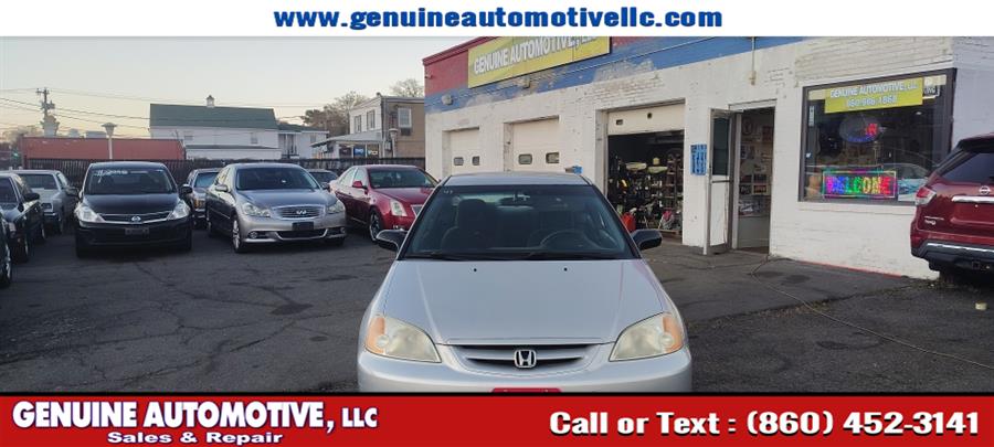2001 Honda Civic 2dr Cpe LX Auto, available for sale in East Hartford, Connecticut | Genuine Automotive LLC. East Hartford, Connecticut