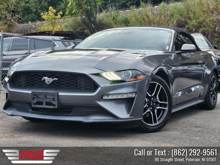 2022 Ford Mustang EcoBoost Premium Convertible, available for sale in Paterson, New Jersey | Champion of Paterson. Paterson, New Jersey