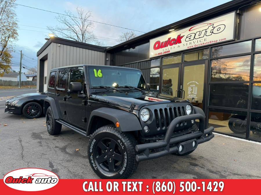 Used 2016 Jeep Wrangler Unlimited in Bristol, Connecticut | Quick Auto LLC. Bristol, Connecticut