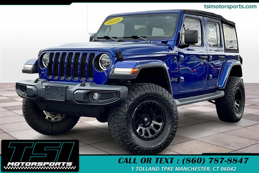 2018 Jeep Wrangler Unlimited Sahara 4x4, available for sale in Manchester, Connecticut | TSI Motorsports. Manchester, Connecticut