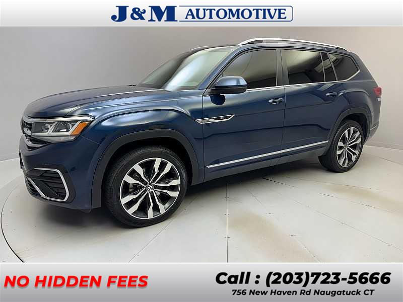 Used Volkswagen Atlas 3.6L V6 SEL R-Line 2021 | J&M Automotive Sls&Svc LLC. Naugatuck, Connecticut