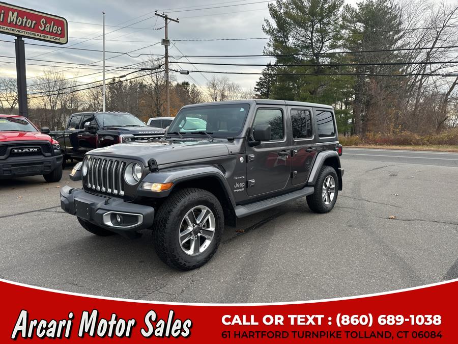 2019 Jeep Wrangler Unlimited Sahara 4x4, available for sale in Tolland, Connecticut | Arcari Motor Sales. Tolland, Connecticut