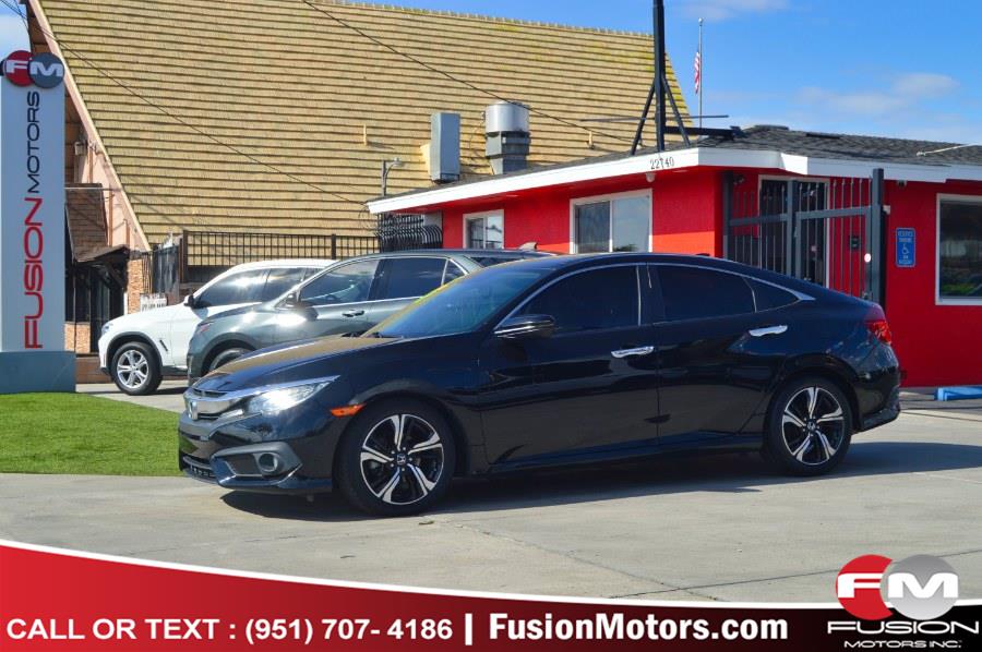 2016 Honda Civic Sedan 4dr CVT Touring, available for sale in Moreno Valley, California | Fusion Motors Inc. Moreno Valley, California