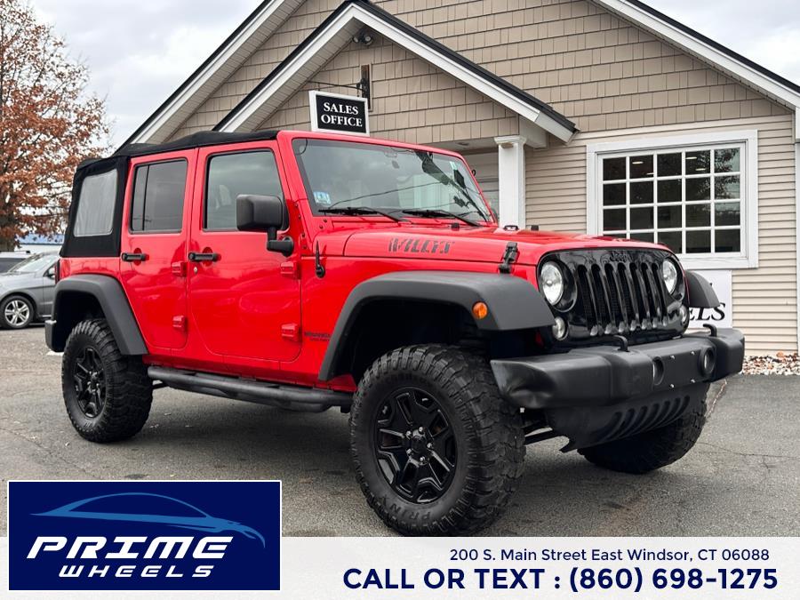 2016 Jeep Wrangler Unlimited 4WD 4dr Sport, available for sale in East Windsor, Connecticut | Prime Wheels. East Windsor, Connecticut