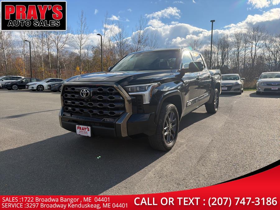 2023 Toyota Tundra 4WD Platinum CrewMax 5.5'' Bed (Natl), available for sale in Bangor , Maine | Pray's Auto Sales . Bangor , Maine